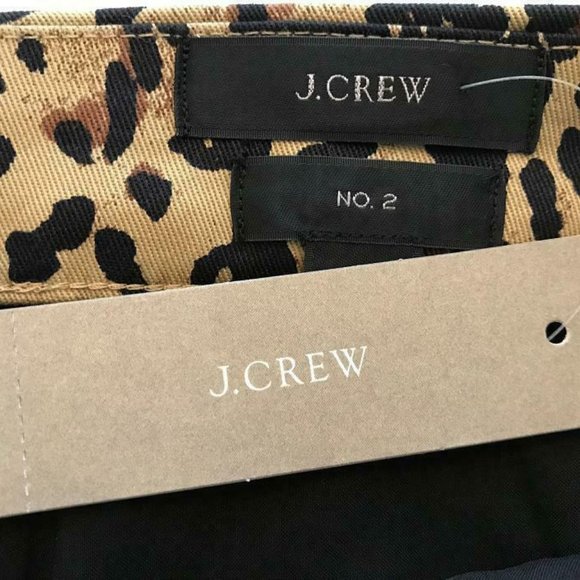 J.Crew $98 No.2 Pencil® Skirt Leopard Cotton AK697 - Picture 5 of 5